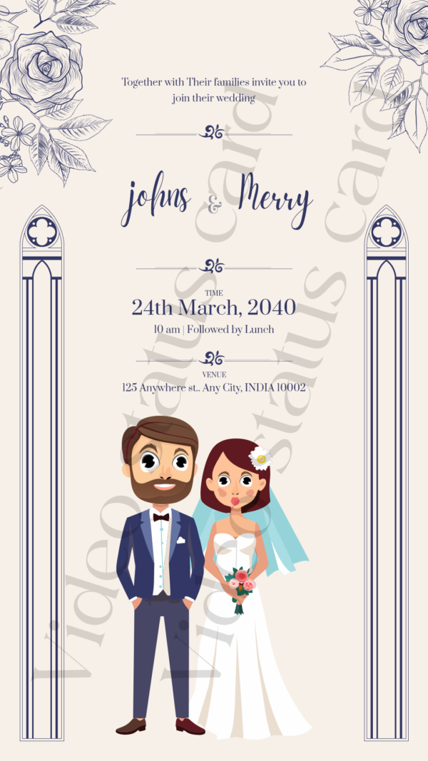 Christian Wedding Card